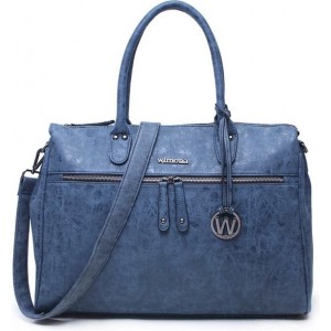 Wimona Fabiana 2021 Schoudertas/ Laptoptas - 15,6 inch - Blauw