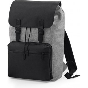 Senvi Vintage Laptop Rugzak Kleur Melee Grijs - Zwart -18 Liter