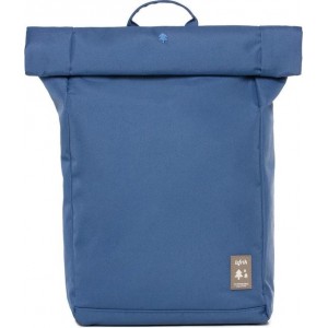 Lefrik Roll Rolltop Laptop Rugzak - Eco Friendly - Recycled Materiaal - 15,6 inch - Blauw