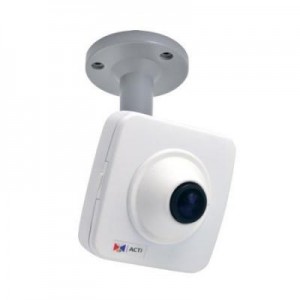 ACTi beveiligingscamera: 1/3.2" CMOS, 2592x1944px, 5MP, PoE, 3.55W, 96x45x96mm, 245g, Black/White - Zwart, Wit