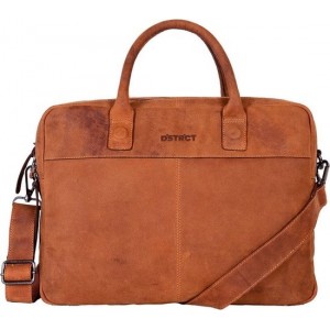 DSTRCT Wall Street Laptoptas - 15,6 inch - Cognac