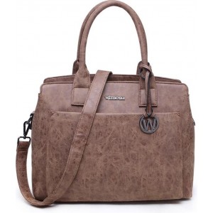 Wimona Isabella 2060 Schoudertas / Laptoptas - 15,4 inch - Cognac