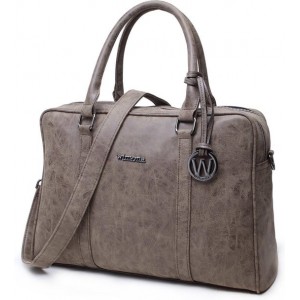 Wimona Luciana 2010 Dames Laptoptas - 15,6 inch - Taupe