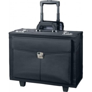 trolley pilotenkoffer Alassio 40 x 46 x 25,5 cm, rocca II zwart . 45034