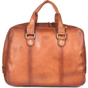 Sparwell Anthony Leren Laptoptas - 16 inch - Cognac