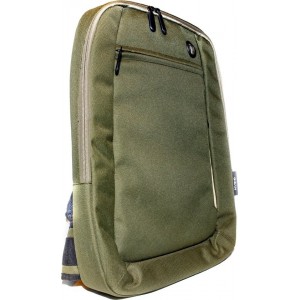 Giban - Laptop Rugzak - 15.4'' Inch - Navy Groen Polyester - Gewatteerd Laptoptas 600 gram 15 Inch