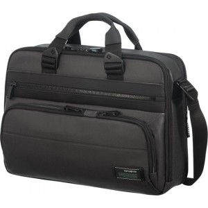 Samsonite Laptopschoudertas - Cityvibe 2.0 Laptop Bailhandle 15.6 inch Uitbreidbaar Jet Black