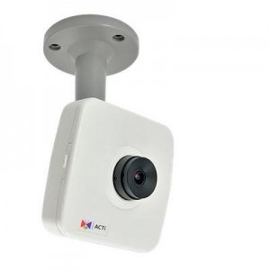 ACTi beveiligingscamera: 10MP, 1080p, 30 fps, 1/3.2" CMOS, 8 kHz, Mono, PCM, Fast Ethernet, PoE, 3.84 W - Zwart, Wit