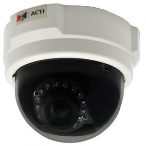 ACTi beveiligingscamera: 1MP, 720p, 30 fps, 1/4" CMOS, Fast Ethernet, PoE, 4.26 W, 292 g - Wit