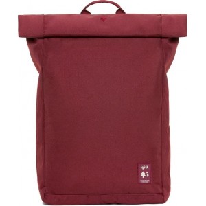 Lefrik Roll Rolltop Laptop Rugzak - Eco Friendly - Recycled Materiaal - 15,6 inch - Bordeaux Rood