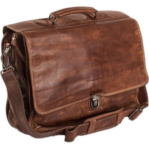 Chesterfield Werktas Aberdeen A4 met Laptopvak 15.6'' Cognac