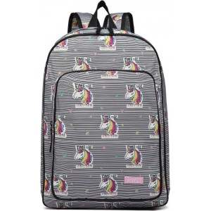 Popelli Rugzak - Schooltas - Laptop Rugzak - Eenhoorn / Unicorn - A4 formaat - Lichtgewicht (E1833 UC-WE)