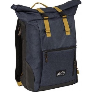 New Rebels Rolltop Backpack Rugzak Jack 15.6'' Donker Blauw