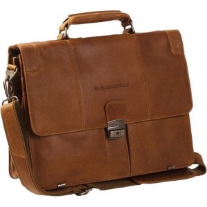 Chesterfield Laptoptas / Aktetas Joe - 14 inch - Cognac