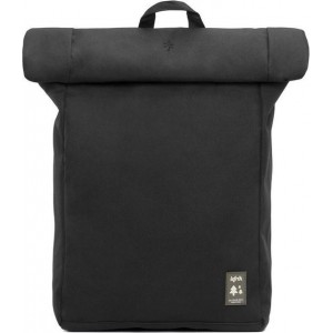 Lefrik Roll Rolltop Laptop Rugzak - Eco Friendly - Recycled Materiaal - 15,6 inch - Zwart