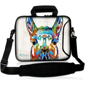 Laptoptas 17,3 inch lama artistiek - Sleevy