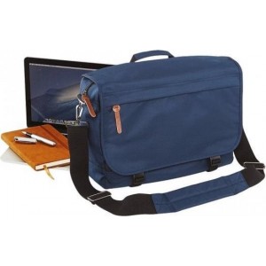 Handige laptoptas navy blauw