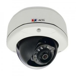 ACTi beveiligingscamera: 3MP, 1080p, 30 fps, 1/3.2" CMOS, Fast Ethernet, PoE, 6.27 W, 1006 g - Wit