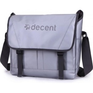 Decent Master 6004 Waterproof Laptoptas / Schoudertas - 15 inch - Zilver