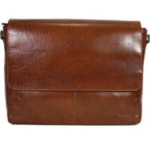 Werktas A4 cognac laptop messenger bag Leder