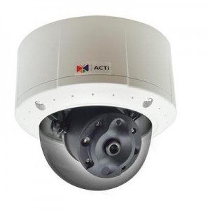 ACTi beveiligingscamera: 1/2.8" CMOS, 40m IR, 850nm, 11.1W PoE, 115x87mm, 1.45kg, Black/White - Zwart, Wit