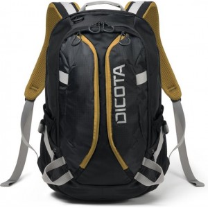 Dicota Backpack Active 14 tot 15.6 - Laptop rugzak / Zwart / Geel