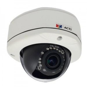 ACTi beveiligingscamera: 3MP Outdoor Dome with D/N, 30 fps at 1920 x 1080 IR, Superior WDR, Vari-focal lens, .....