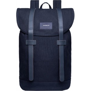 Sandqvist Rugzak Stig Navy Blauw SQA1364 Eco Canvas - 14 Lt