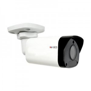 ACTi beveiligingscamera: 1/3" CMOS, 2592x1520px, 30m IR, PoE, 6.4W, 62.4x157.3x63mm, 450g, Black/White - Zwart, Wit