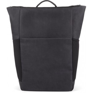 Salzen Vertiplorer Plain Backpack Leather Charcoal Black