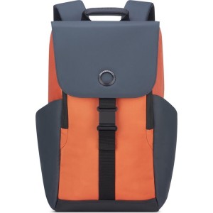 Delsey Securflap Laptop Backpack - Anti Diefstal - 1 Compartment - 15 inch - Orange