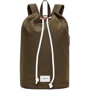 Sandqvist Evert Rugzak Olive katoen canvas - Groen - 18 liter