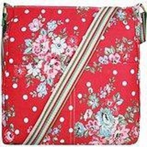 MISS LULU Canvas Schoudertas FLOWER . - L1104F RD)