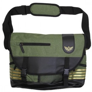 The Legend of Zelda Elaborated Hyrulian Crest Logo Messenger Schoudertas Groen / Zwart / Goud, Maat: One size