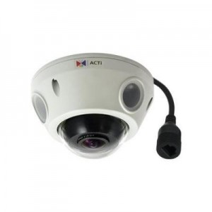 ACTi beveiligingscamera: 5MP, 2592x1944, 15fps, Rotate: ±90°, 15m, IR LED, White - Wit