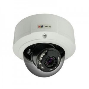 ACTi beveiligingscamera: 1/3.2" CMOS, 2592x1944px, 5MP, PoE, 4.8W, 152.8x114.5mm, 1.27kg, Black/White - Zwart, Wit