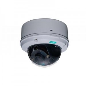 Moxa beveiligingscamera: HD, IP66, Vandal-proof, Day and night, Fixed dome IP camera - Wit