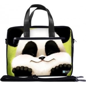 Laptoptas 13,3 / schoudertas schattig pandabeertje - Sleevy - laptoptas - schooltas