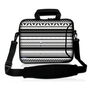 Laptoptas 13,3 inch artistiek zwart/wit - Sleevy