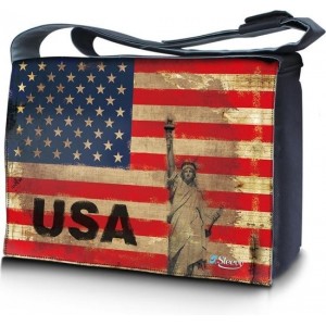 Sleevy 17,3 laptoptas / messengertas USA design