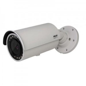 Pelco beveiligingscamera: 5 MPx, 3 to 10.5 mm, IP66, IK10, 100Base-TX, 11.50 W, Micro SDHC, SDXC, 64 GB, white - Wit