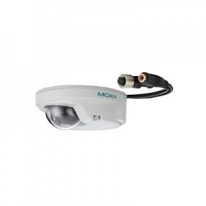 Moxa beveiligingscamera: EN 50155 compliant, HD video image, compact IP camera, -25 to 55°C operating temperature, 3.6 .....