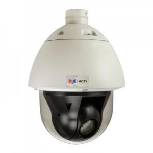 ACTi beveiligingscamera: CMOS, 1/2.8", 1920x1080px, IP67, 276x200mm, 2.6kg, White/Black - Zwart, Wit
