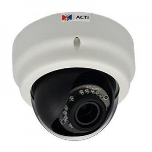 ACTi beveiligingscamera: 3MP, 1080p, 30 fps, 1/3.2" CMOS, 8 kHz, Mono, PCM, Fast Ethernet, PoE, 6.49 W - Zwart, Wit