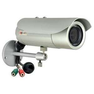 ACTi beveiligingscamera: 3MP, 1080p, 30 fps, 1/3.2" CMOS, Fast Ethernet, PoE, 4.32 W, 955 g - Wit