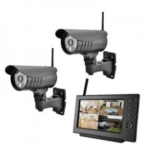 Value beveiligingscamera: 4CH Digital Wireless Camera Set, with Internet functionality