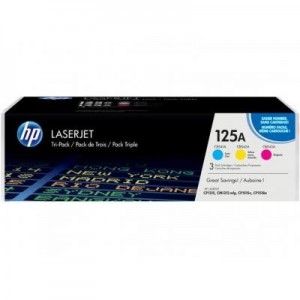 HP toner: 125A - Kleur - cyaan/magenta/geel - Tri-pack - Cyaan, Magenta, Geel