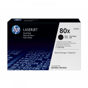 HP toner: 80X 2-pack zwart o.a voor LaserJet Pro M425dn & M425dw