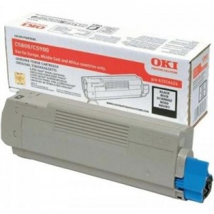 OKI toner: Tonercartridge voor C5800/C5900, Zwart