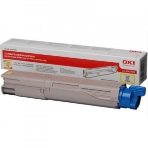 OKI toner: Yellow Toner Cartridge 2500p. for C3300n/C3400n/C3450/C3600 - Geel